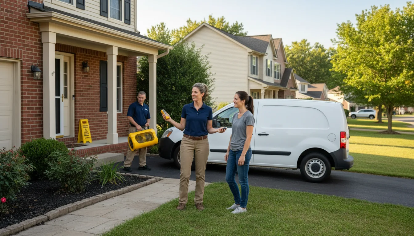 Residential water damage restoration in Ohiowa, NE